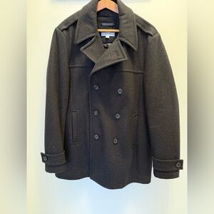 Calvin Klein Men's Black Peacoat - Medium